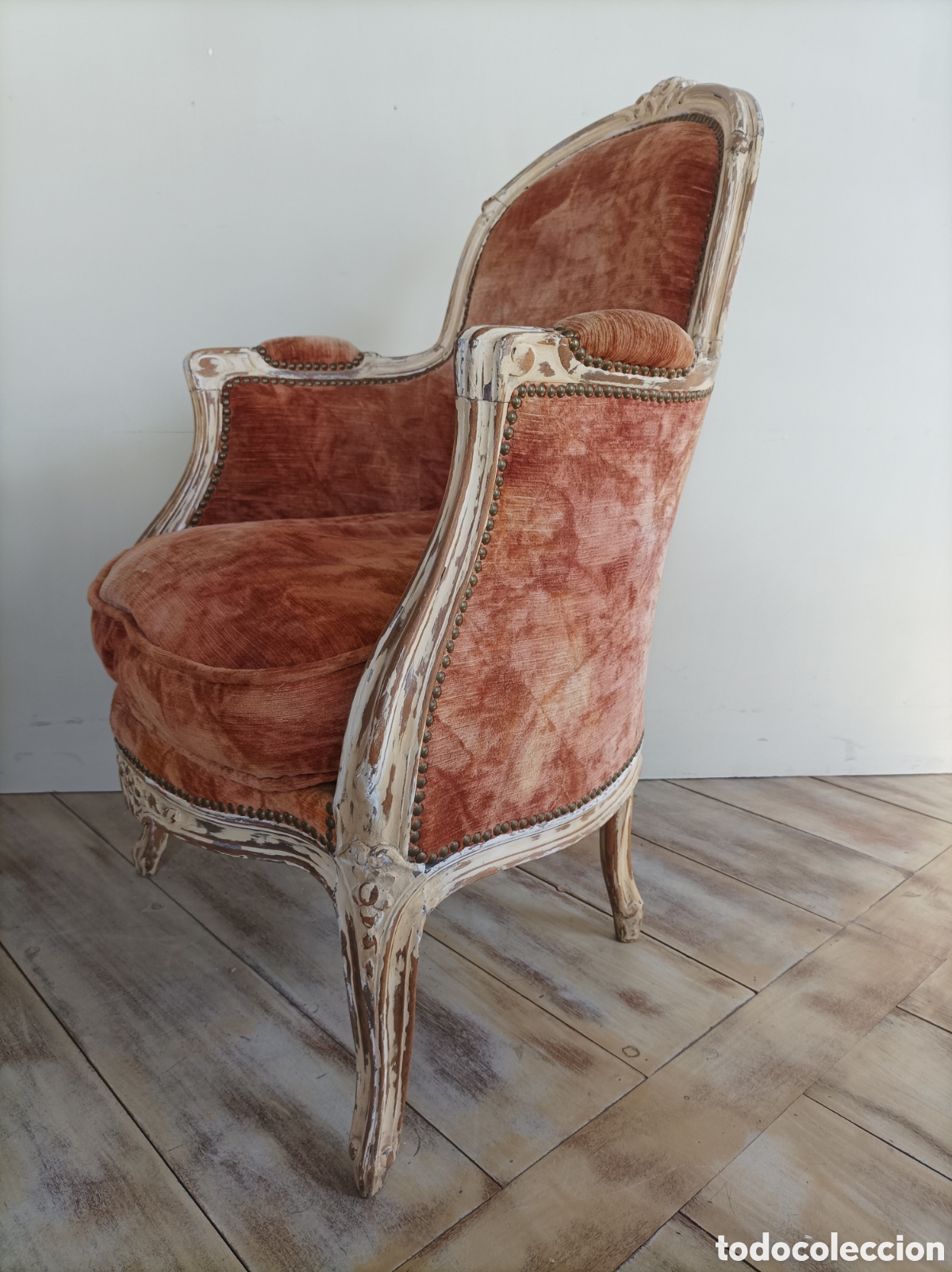 Antig&uuml;edades: Sill&oacute;n antiguo. Francia S.XIX - Foto 2
