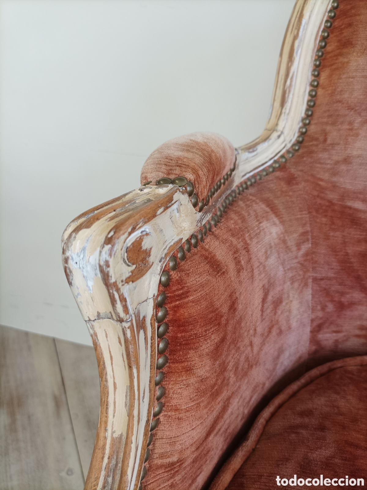 Antig&uuml;edades: Sill&oacute;n antiguo. Francia S.XIX - Foto 6
