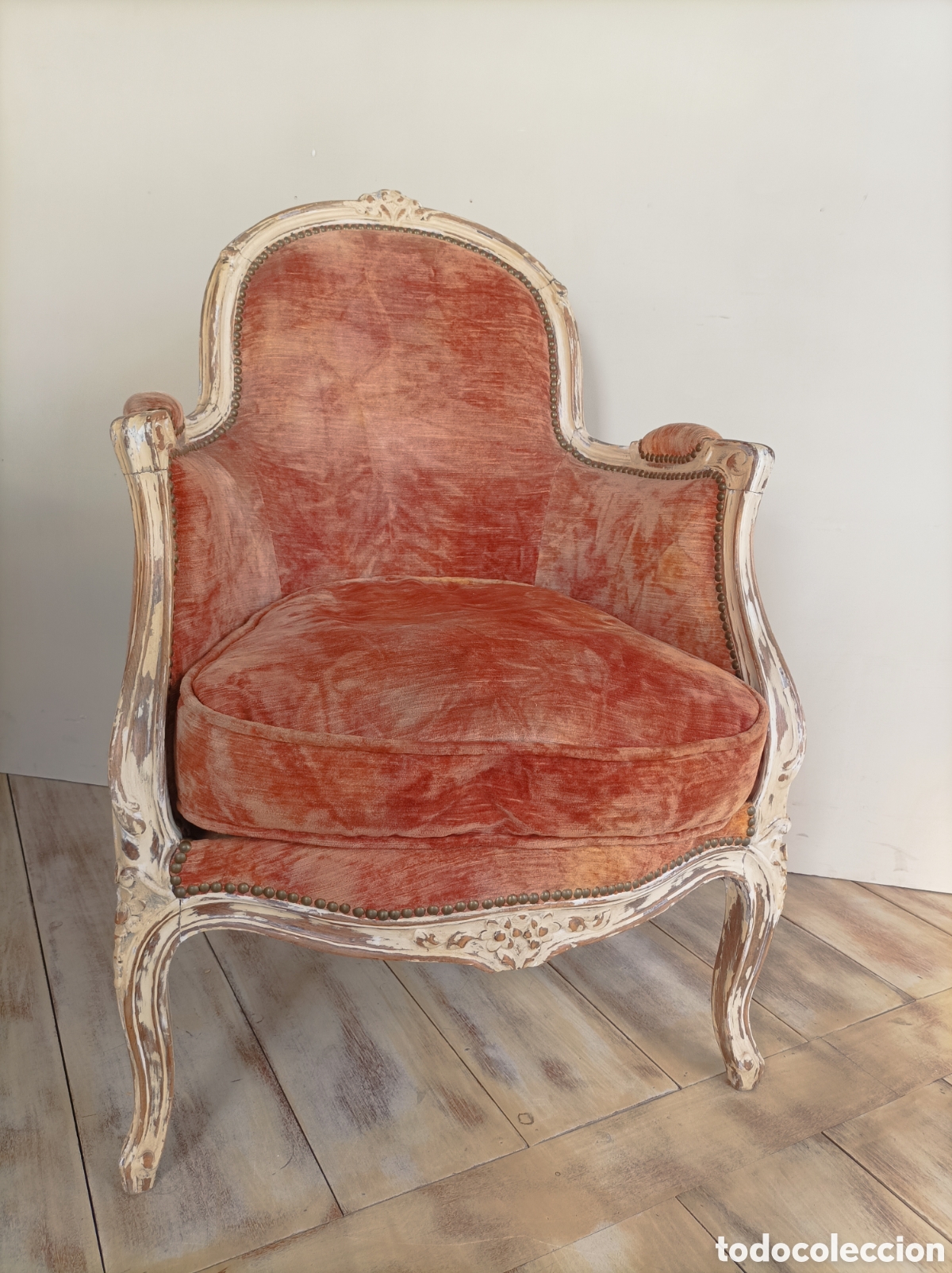 Antig&uuml;edades: Sill&oacute;n antiguo. Francia S.XIX - Foto 1