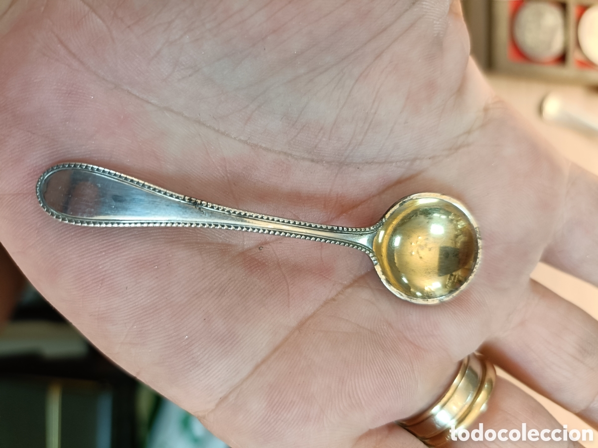 Antig&uuml;edades: ANTIGUA CUCHARILLA EN PLATA 826. - Foto 3