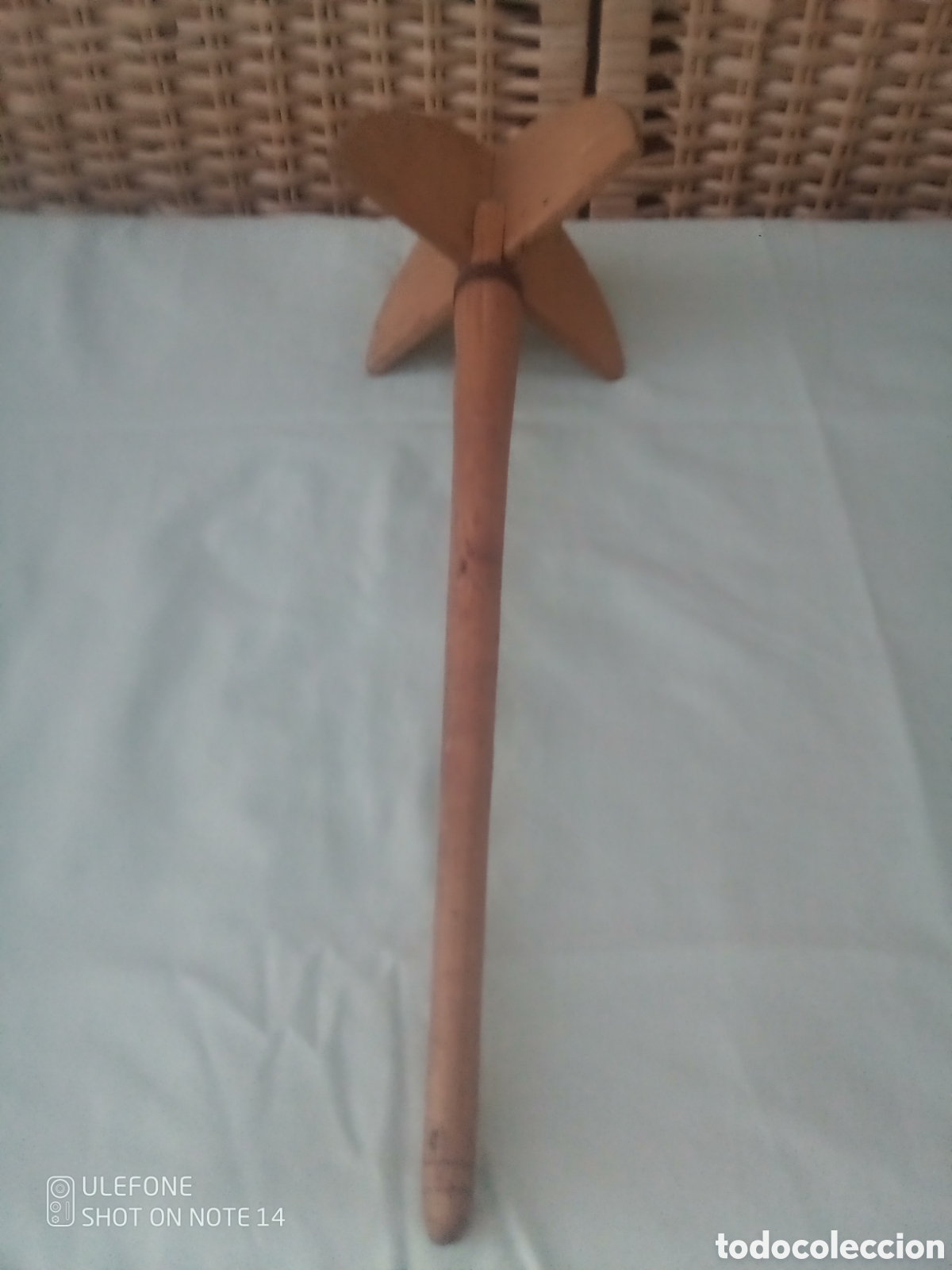 Antig&uuml;edades: BATIDOR DE MADERA PARA COCINA - Foto 2