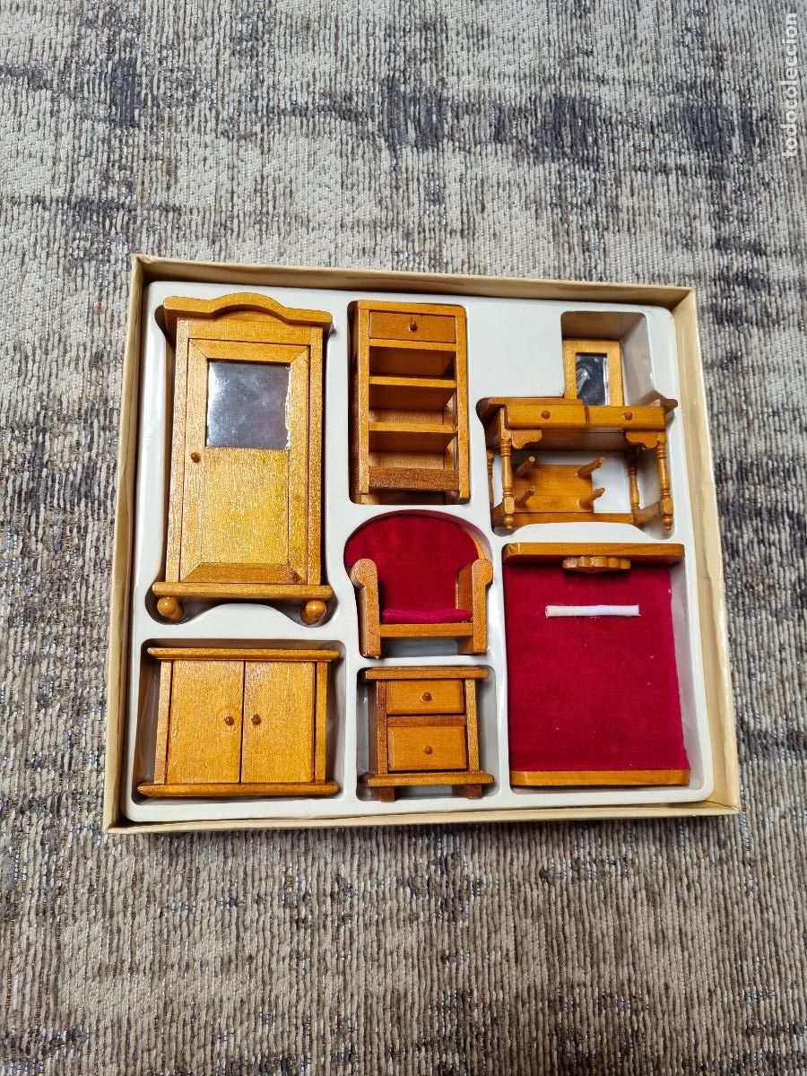 Antig&uuml;edades: SET MINI-MUEBLES MADERA - Foto 10