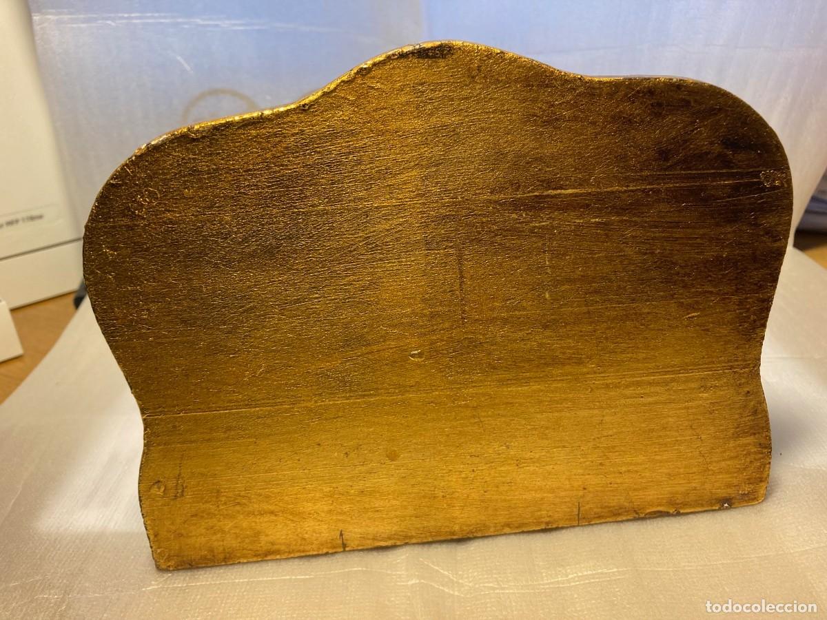 Antig&uuml;edades: LOTE 2 MENSULAS de MADERA CON PAN DE ORO. - Foto 18