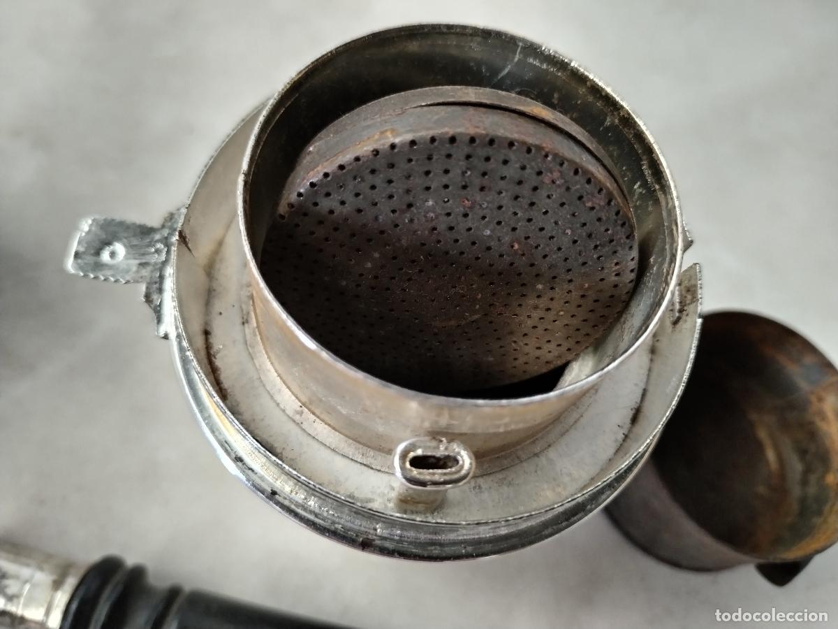 Antig&uuml;edades: antigua cafetera plateada c-140 - Foto 4