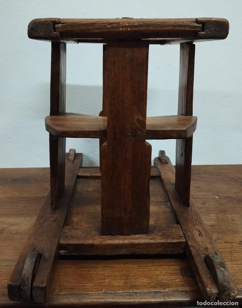 Antig&uuml;edades: TRONA CON RUEDAS SIGLO XIX - Foto 7