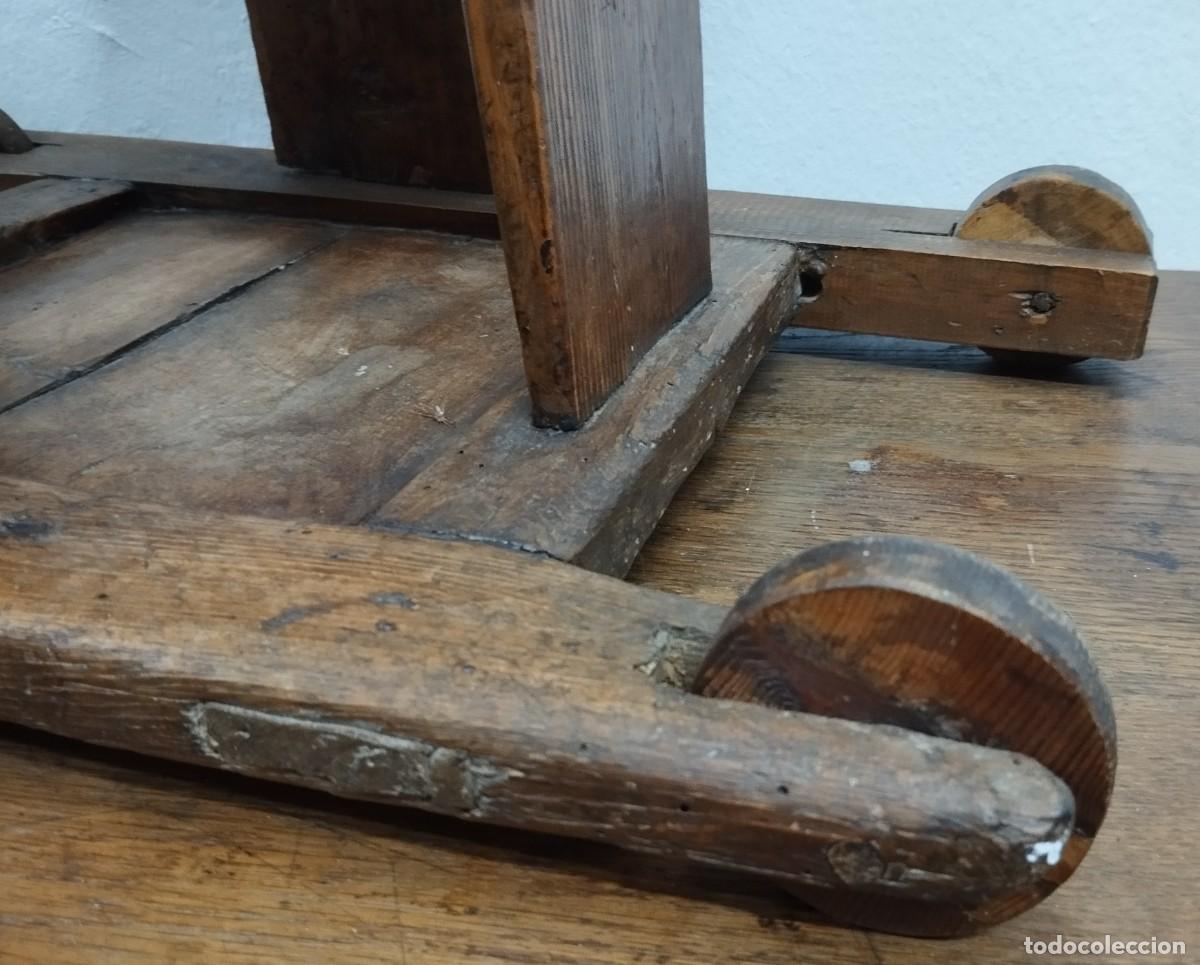 Antig&uuml;edades: TRONA CON RUEDAS SIGLO XIX - Foto 11