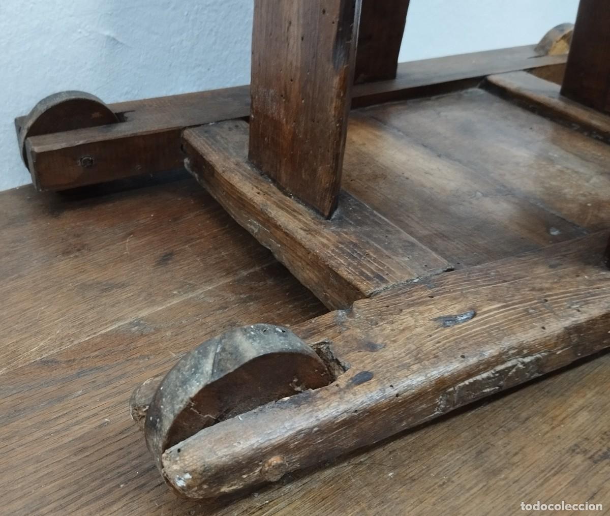 Antig&uuml;edades: TRONA CON RUEDAS SIGLO XIX - Foto 12