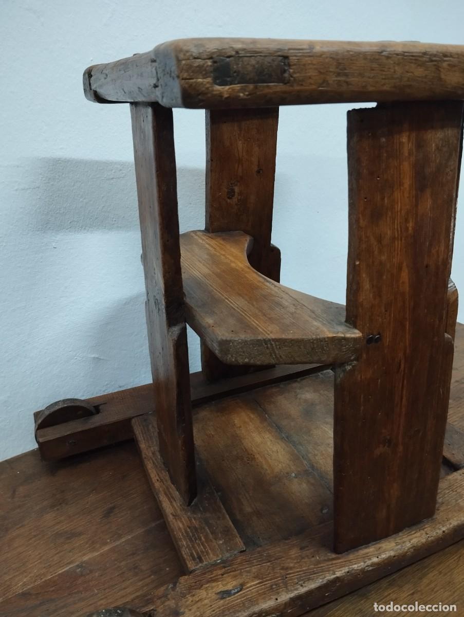 Antig&uuml;edades: TRONA CON RUEDAS SIGLO XIX - Foto 13