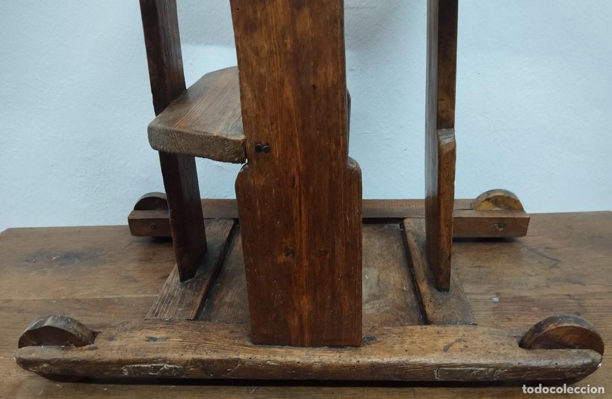 Antig&uuml;edades: TRONA CON RUEDAS SIGLO XIX - Foto 15
