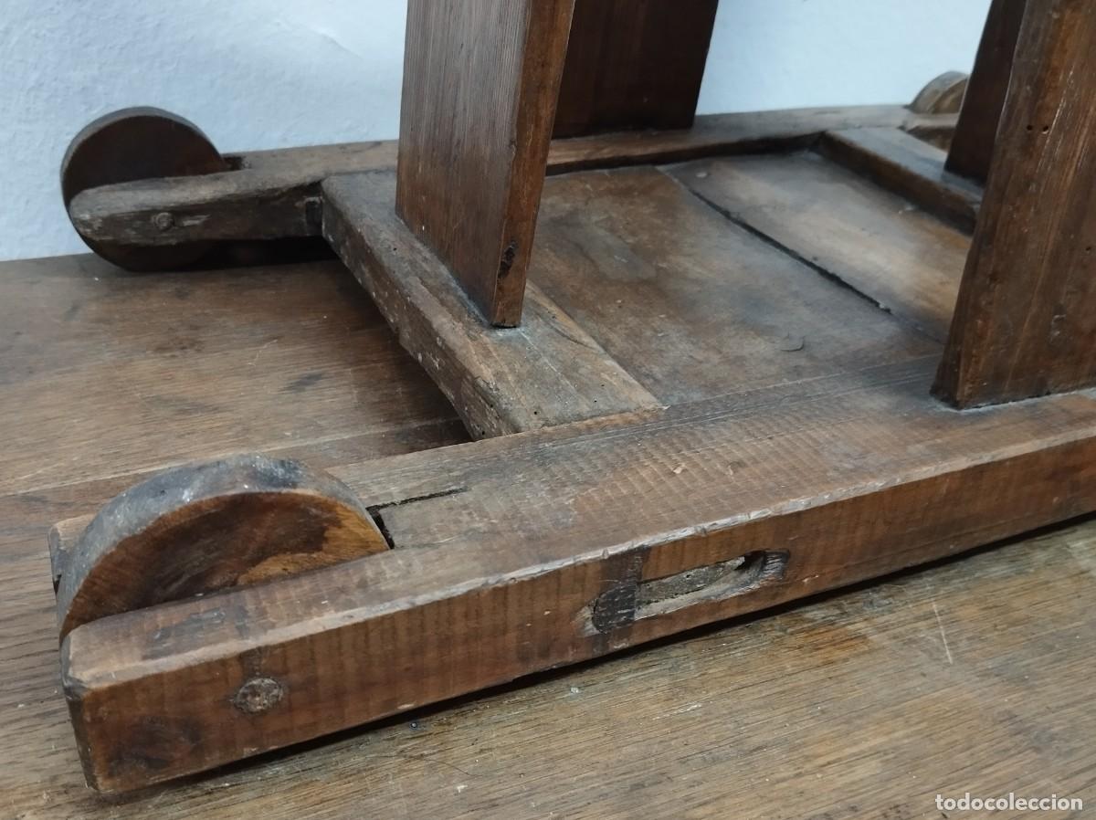 Antig&uuml;edades: TRONA CON RUEDAS SIGLO XIX - Foto 16