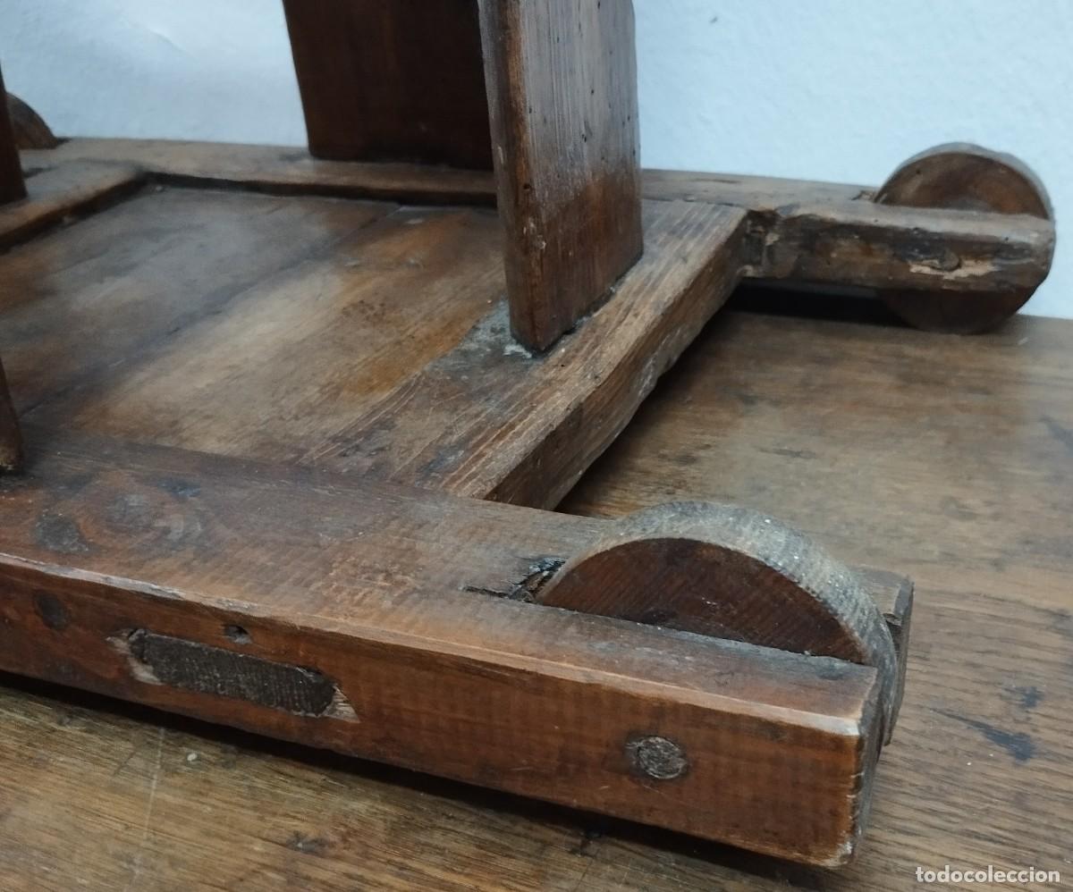 Antig&uuml;edades: TRONA CON RUEDAS SIGLO XIX - Foto 17