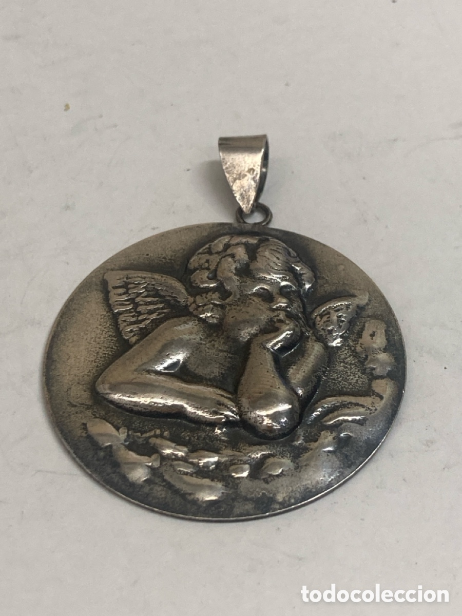 Antig&uuml;edades: Medalla de plata religiosa C313 - Foto 1