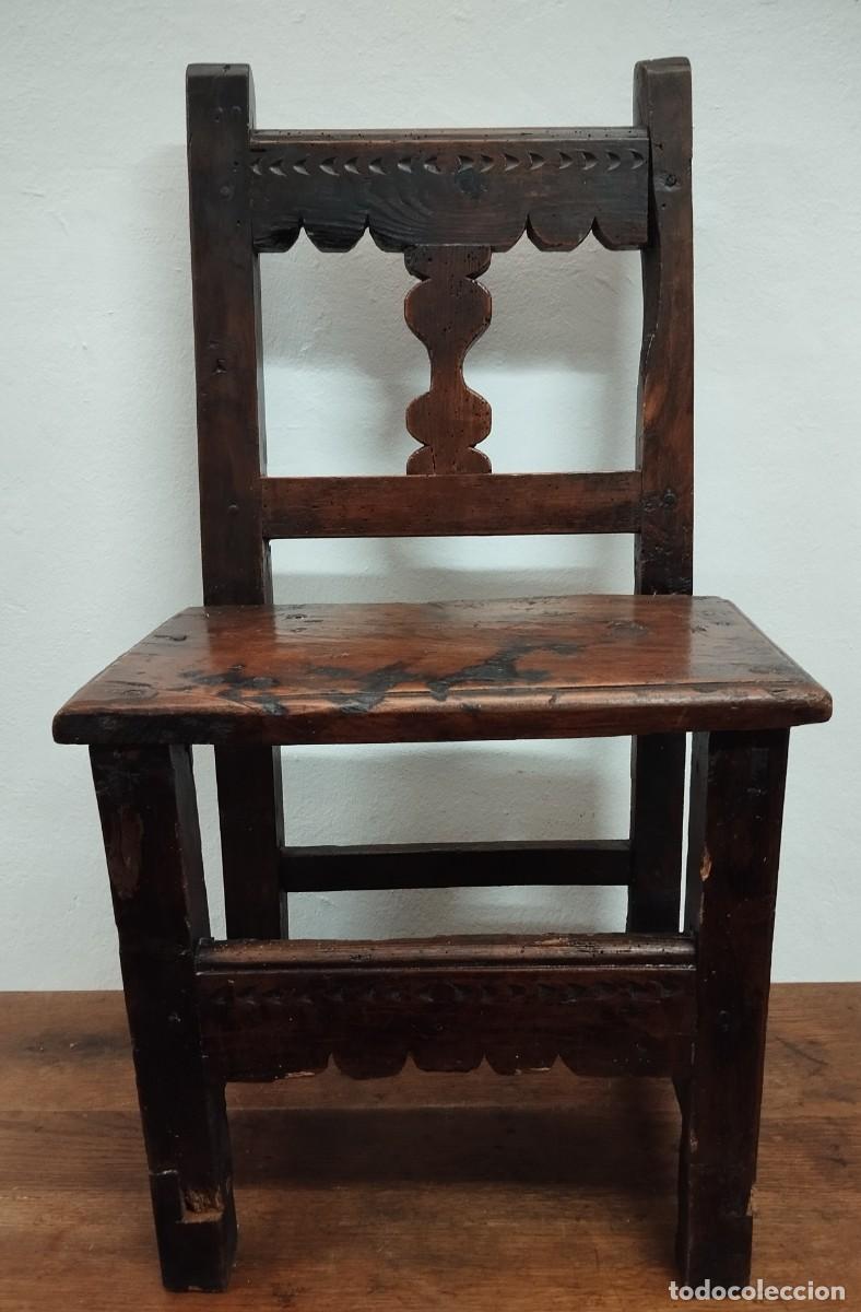 Antig&uuml;edades: SILLA RUSTICA SIGLO XVIII - Foto 1