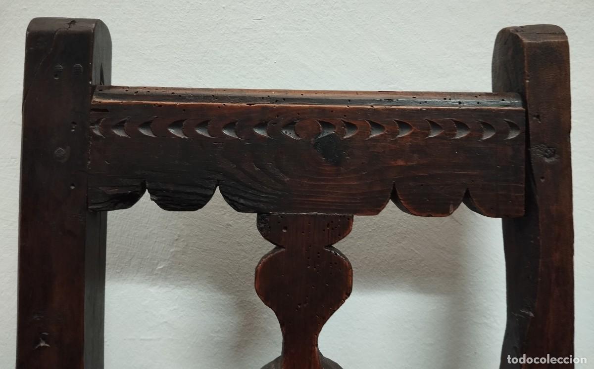 Antig&uuml;edades: SILLA RUSTICA SIGLO XVIII - Foto 4