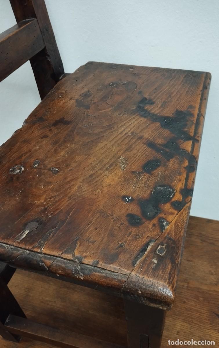 Antig&uuml;edades: SILLA RUSTICA SIGLO XVIII - Foto 8