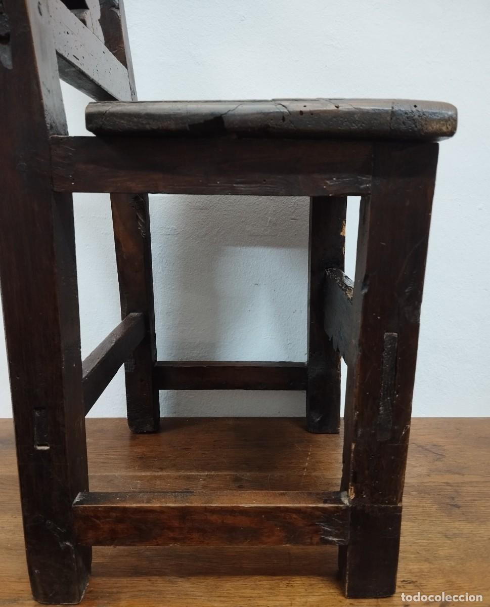 Antig&uuml;edades: SILLA RUSTICA SIGLO XVIII - Foto 9