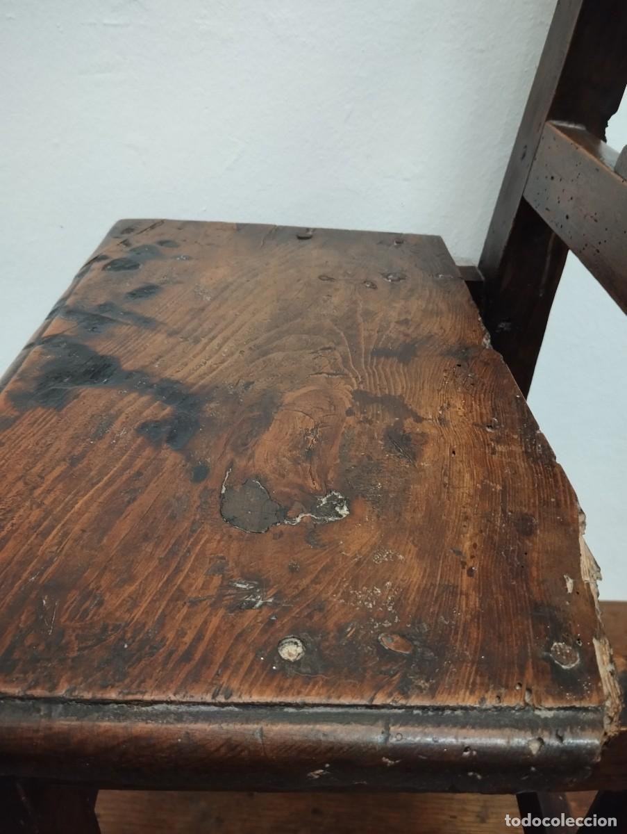 Antig&uuml;edades: SILLA RUSTICA SIGLO XVIII - Foto 13