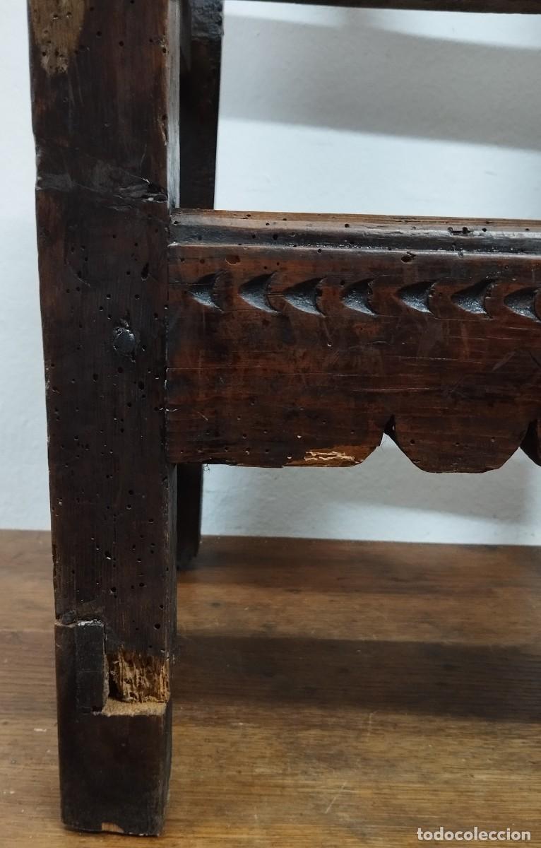 Antig&uuml;edades: SILLA RUSTICA SIGLO XVIII - Foto 16