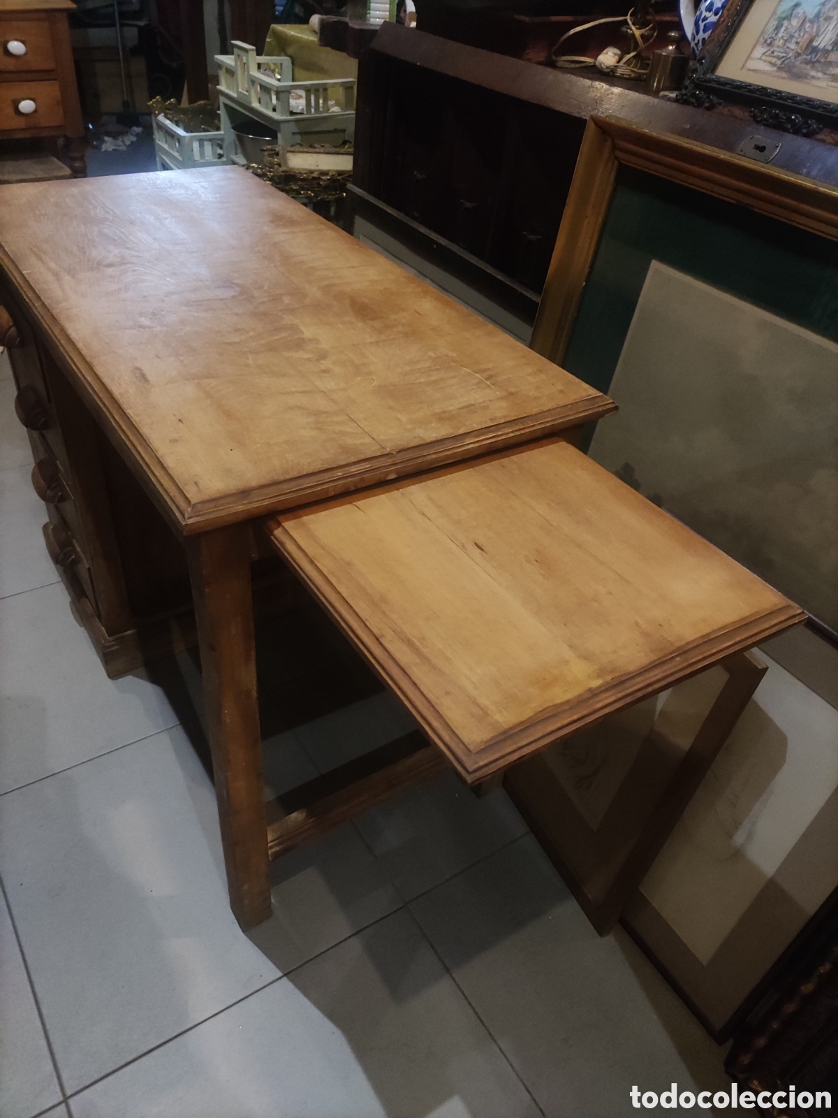 Antig&uuml;edades: PRECIOSA MESA AUXILIAR DE DESPACHO - Foto 10