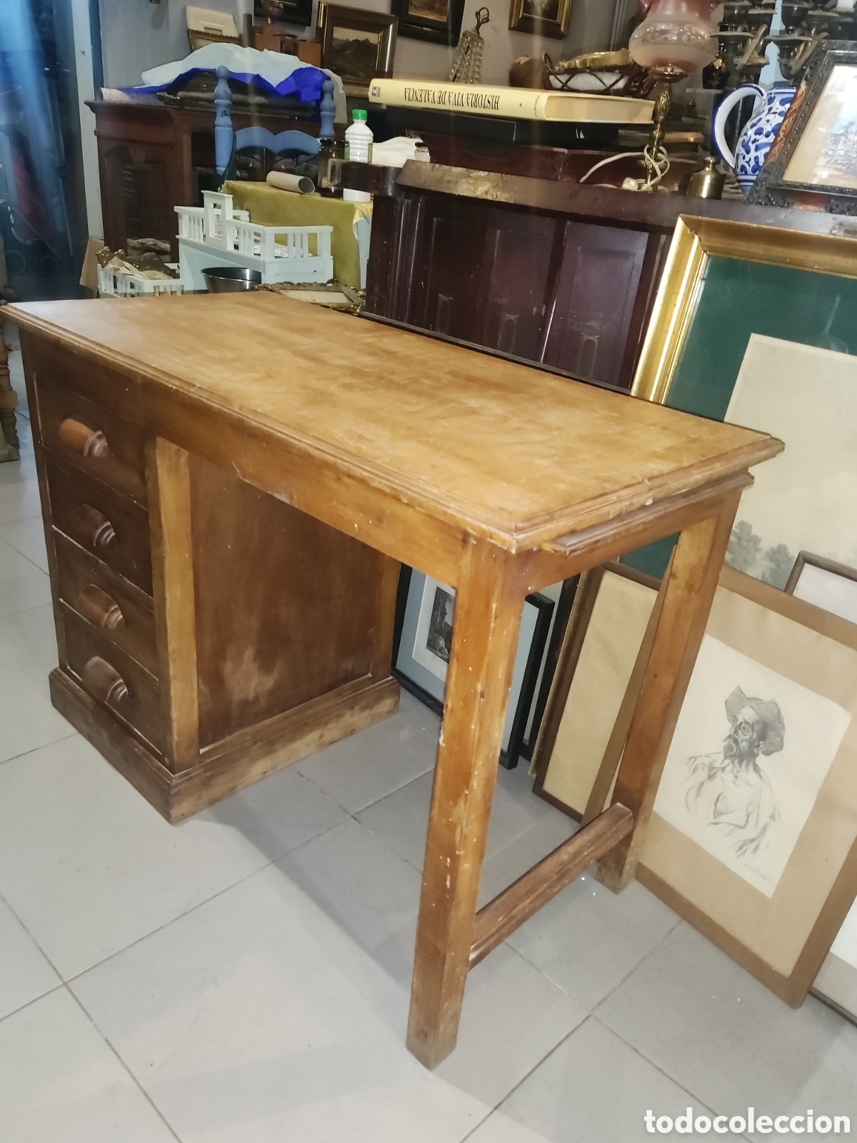 Antig&uuml;edades: PRECIOSA MESA AUXILIAR DE DESPACHO - Foto 12