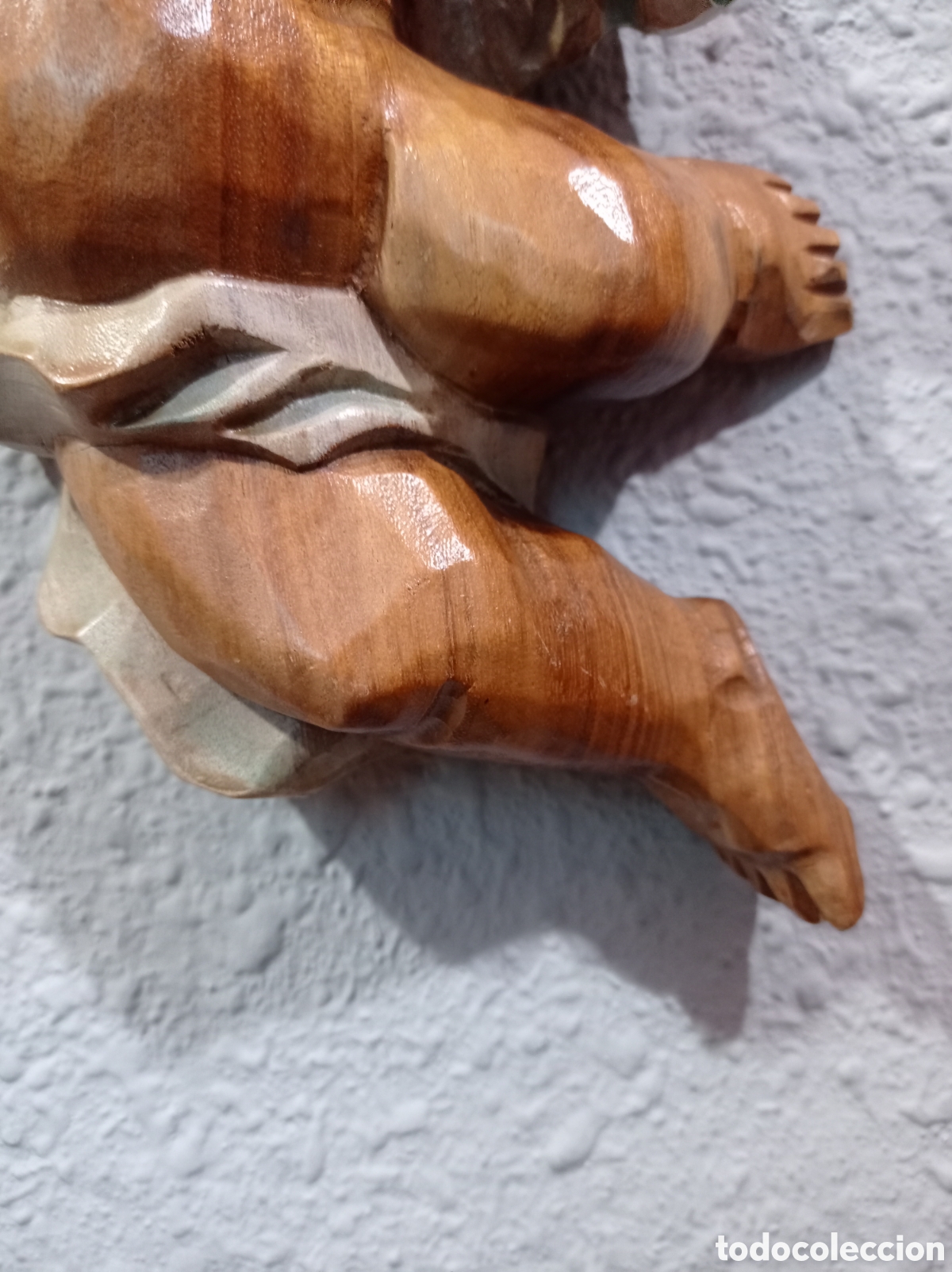 Antig&uuml;edades: &Aacute;ngeles de madera tallada - Foto 3
