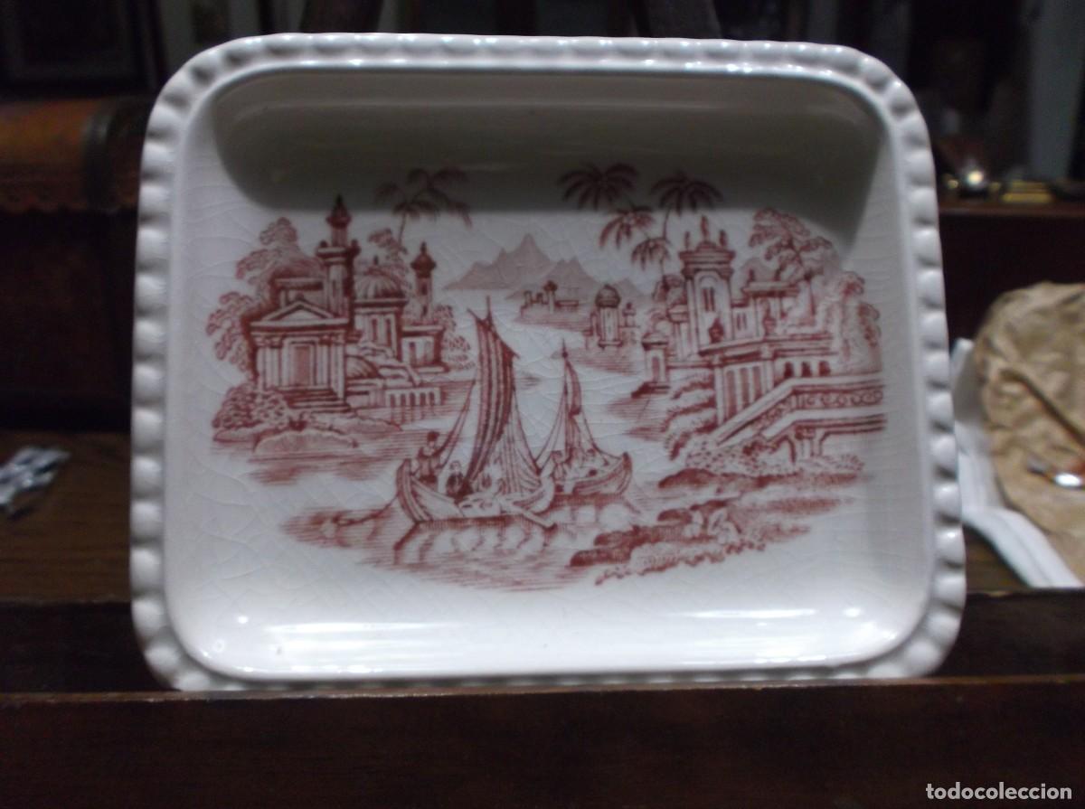 Antig&uuml;edades: PLATO RECTANGULO DE LA CARTUJA DE SEVILLA. - Foto 1