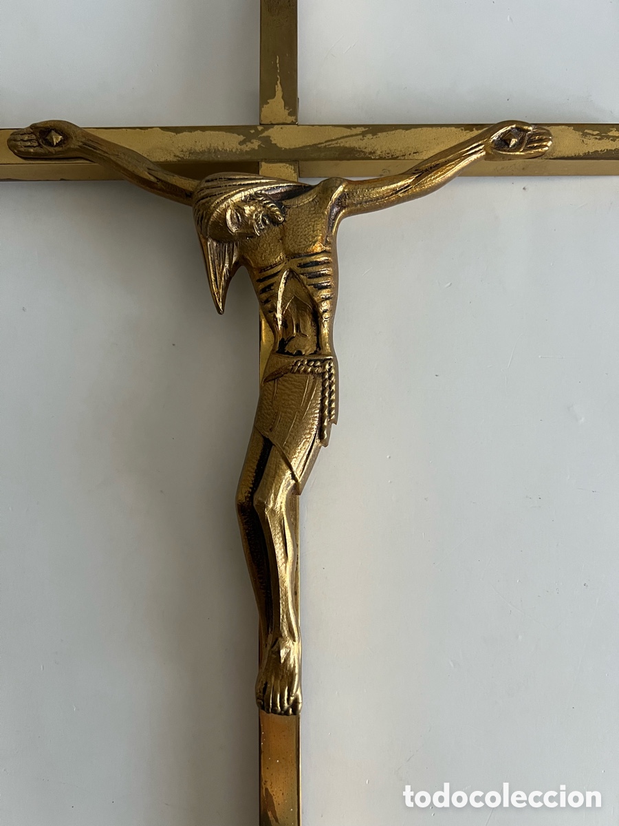 Antig&uuml;edades: Antiguo Cristo bronce - Foto 2