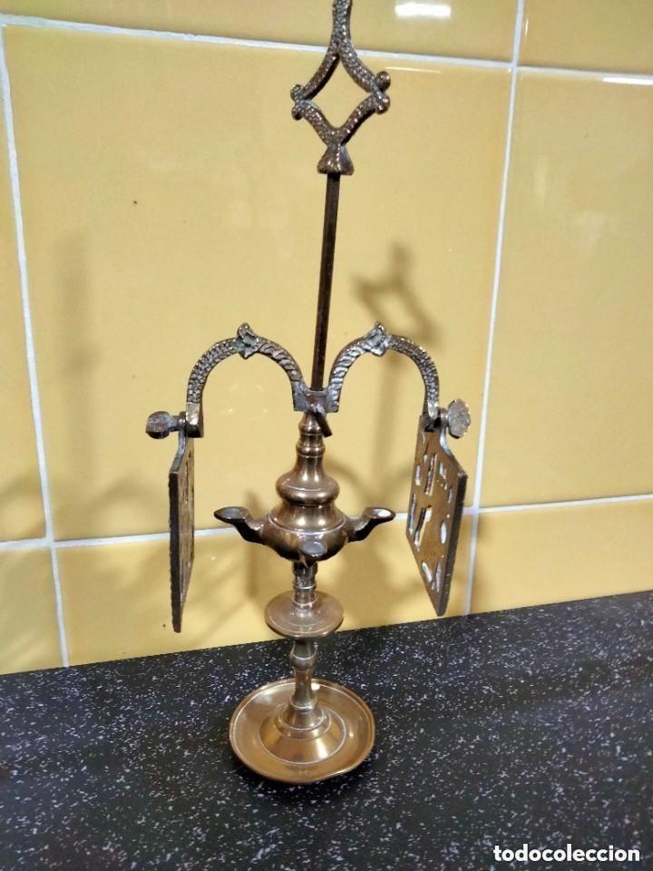 Antig&uuml;edades: ANTIGUO CANDELABRO DE BRONCE - Foto 3