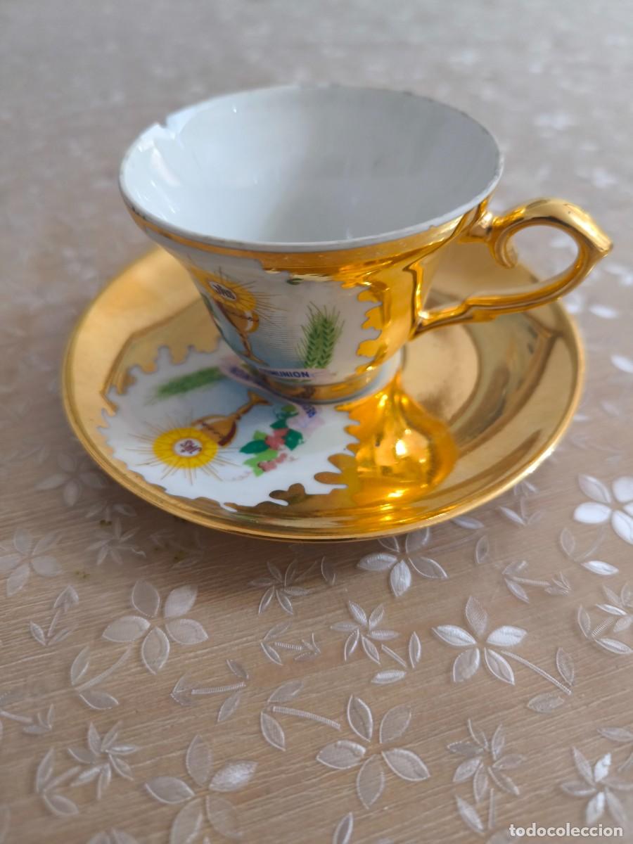Antig&uuml;edades: Taza caf&eacute; Recuerdo primera comuni&oacute;n - Foto 1