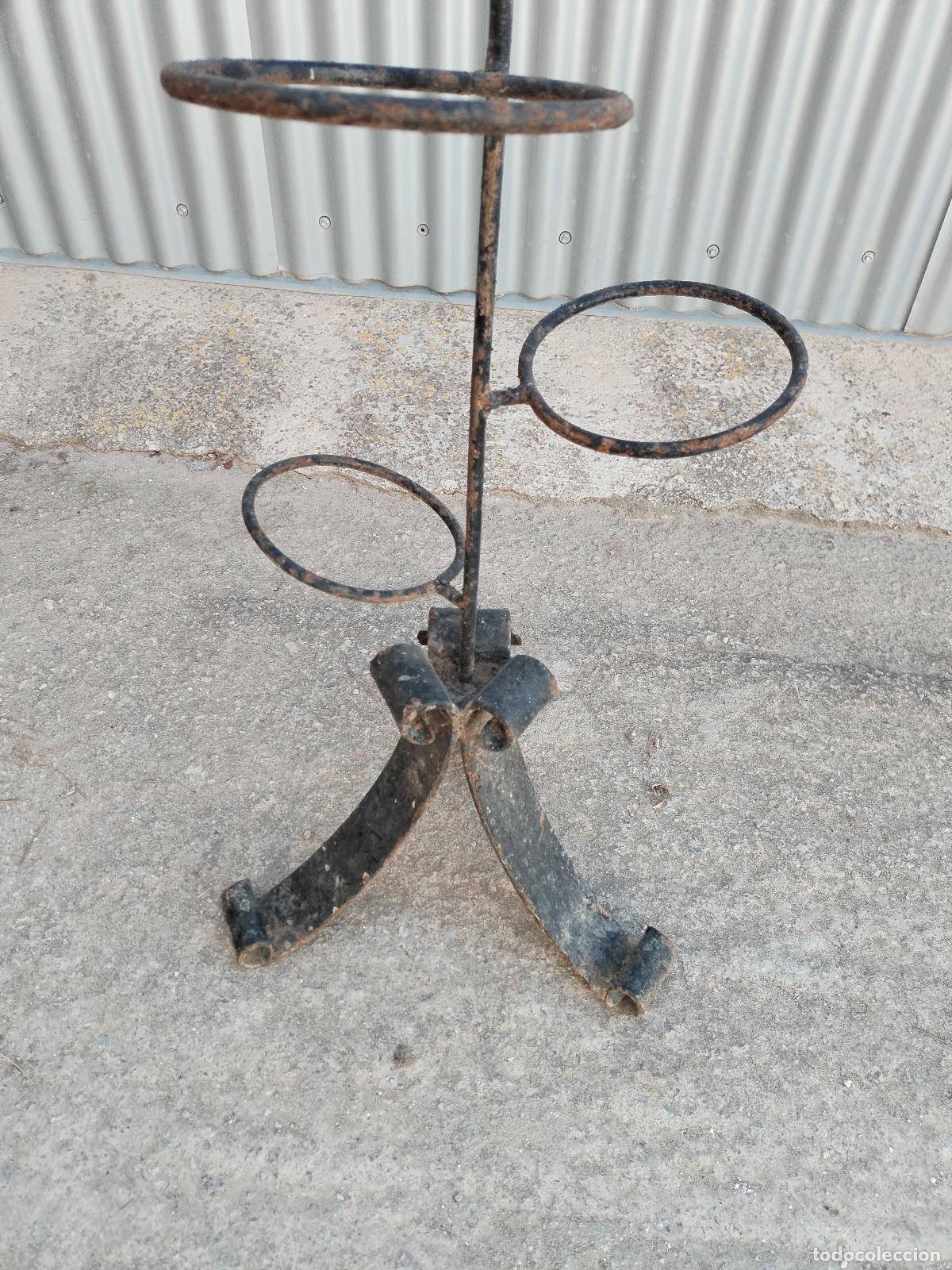 Antig&uuml;edades: macetero de hierro forja para 6 macetas - Foto 4