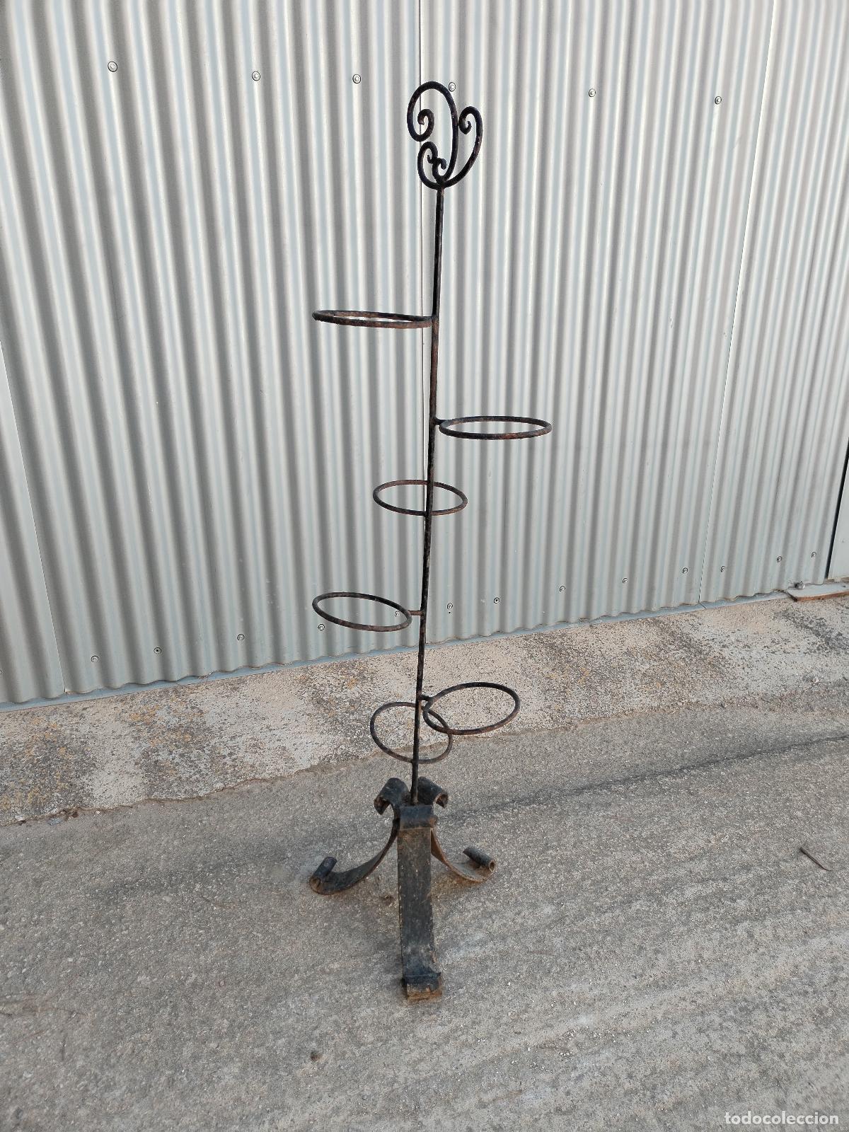 Antig&uuml;edades: macetero de hierro forja para 6 macetas - Foto 1