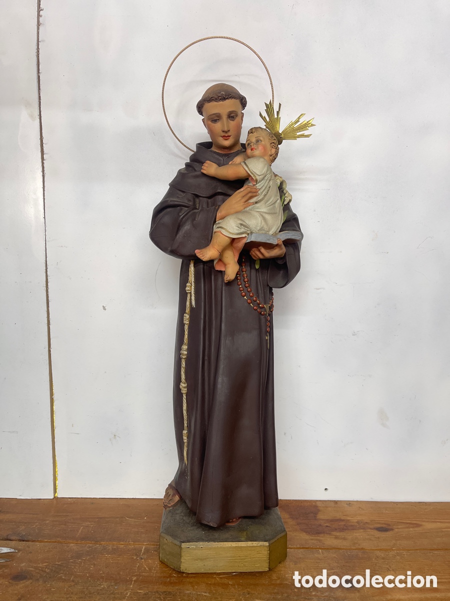 Antig&uuml;edades: San Antonio de Olot 50cms - Foto 1