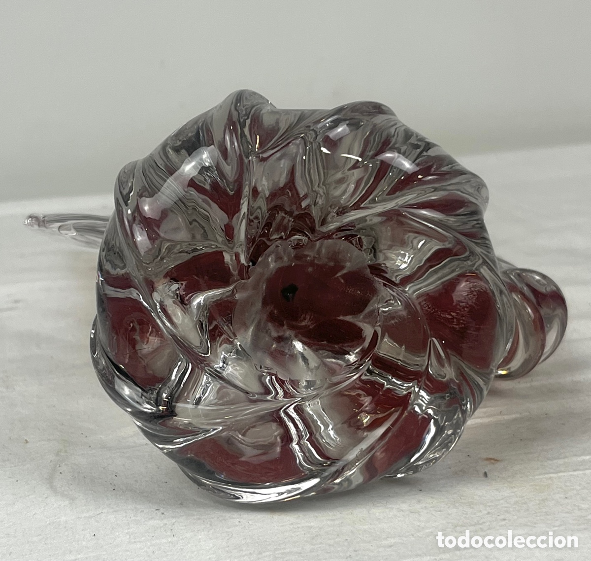 Antig&uuml;edades: GRAN PEZ DE CRISTAL DE MURANO - 33 CM - Foto 7