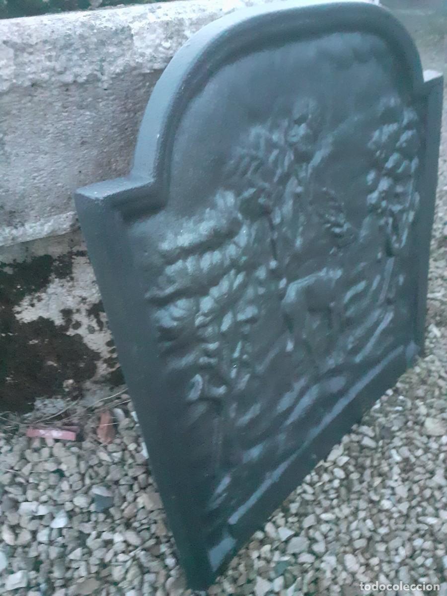 Antig&uuml;edades: Placa de chimenea, trasfuego, ciervo - Foto 2