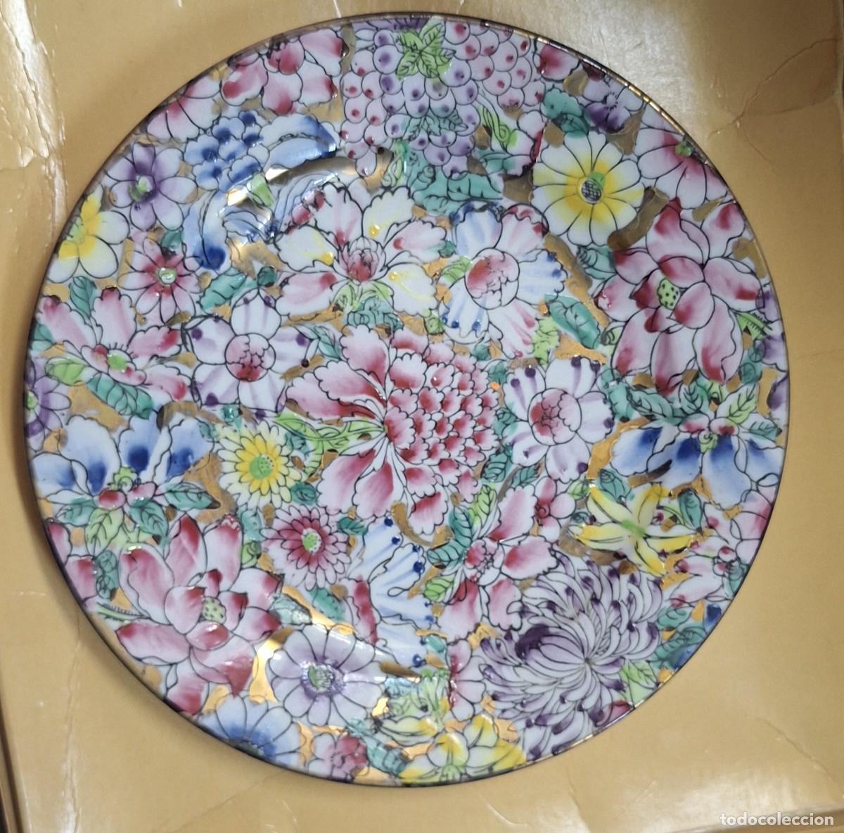 Antig&uuml;edades: Plato Mil Flores de Macao - - Foto 1