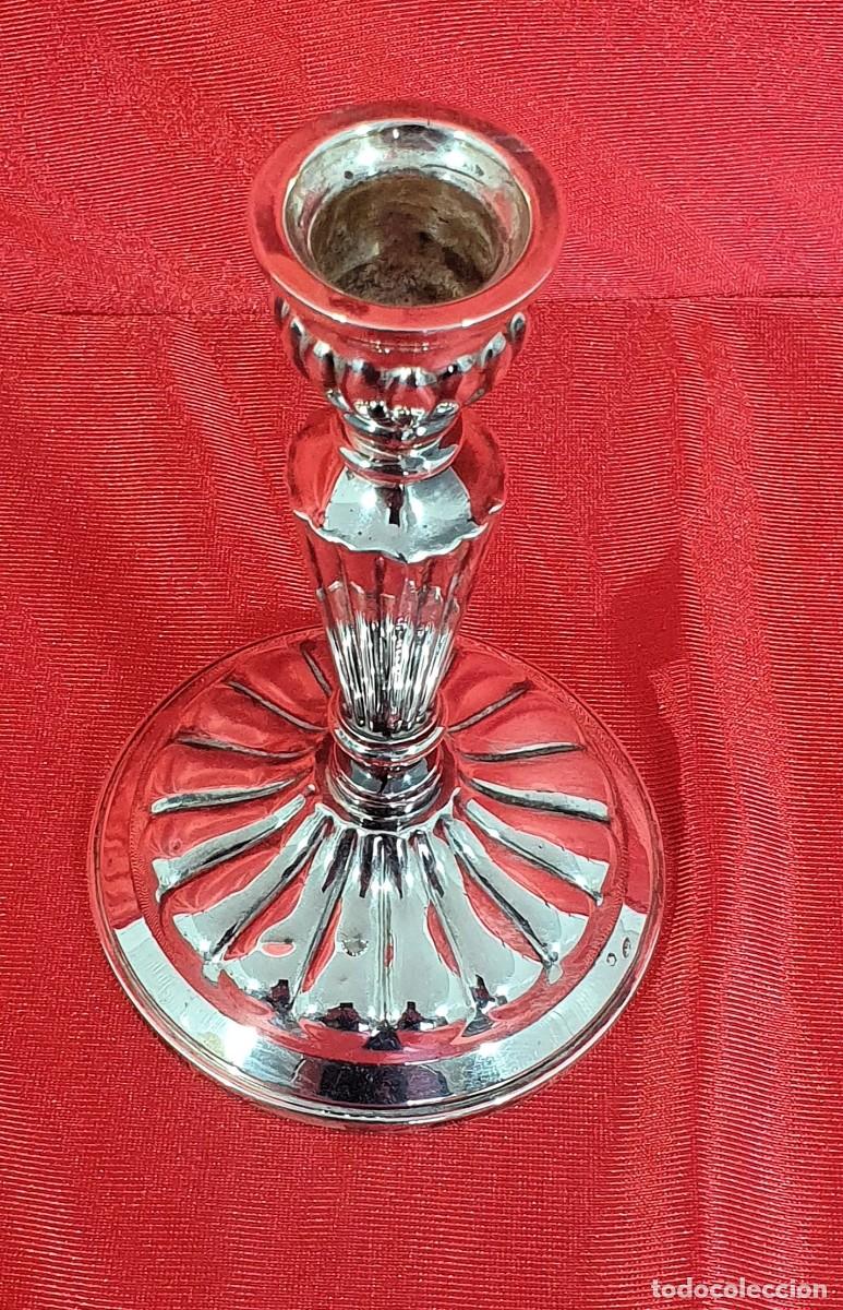Antig&uuml;edades: Candelabro candelero de plata - Foto 2