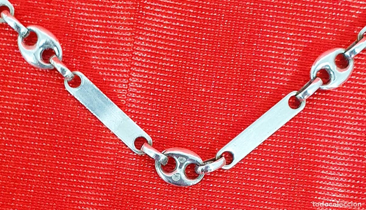 Antig&uuml;edades: Cadena 39 cm de plata - Foto 2