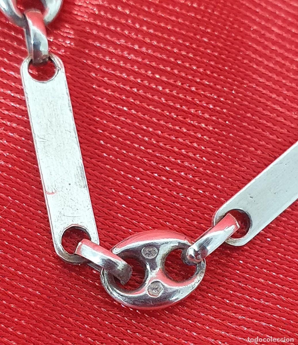 Antig&uuml;edades: Cadena 39 cm de plata - Foto 3