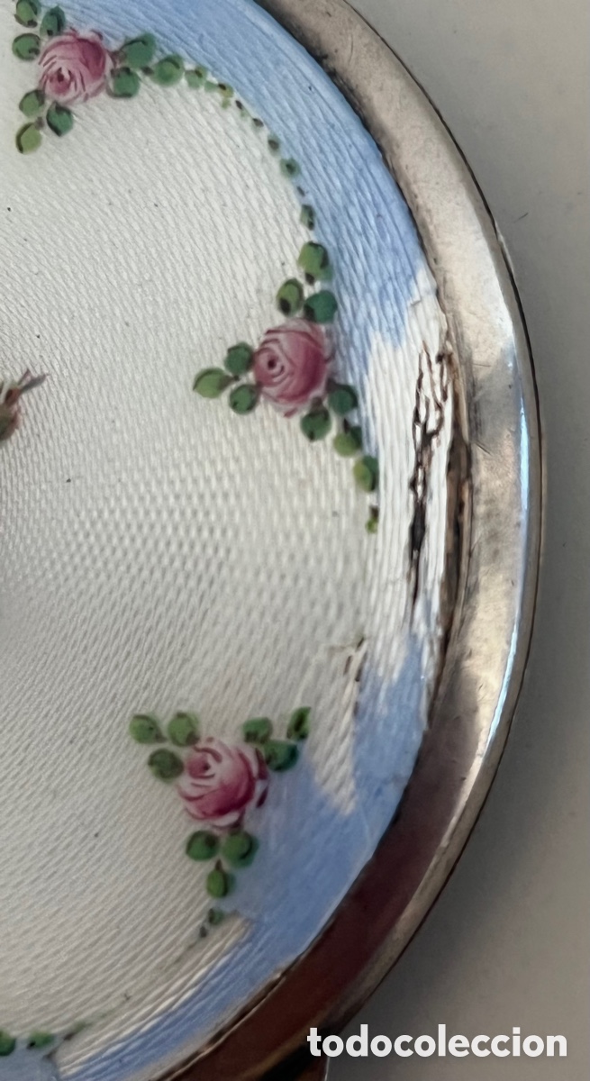 Antig&uuml;edades: POLVERA DE PLATA Y ESMALTE GILLOCH&Eacute; - Foto 5