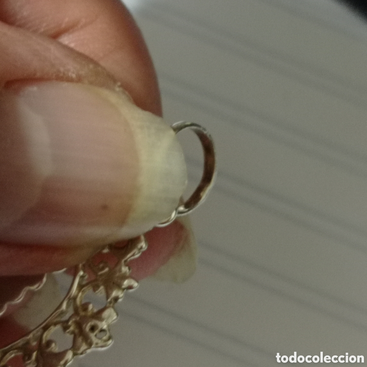 Antig&uuml;edades: Medalla de plata de la Virgen del Rocio - Foto 3