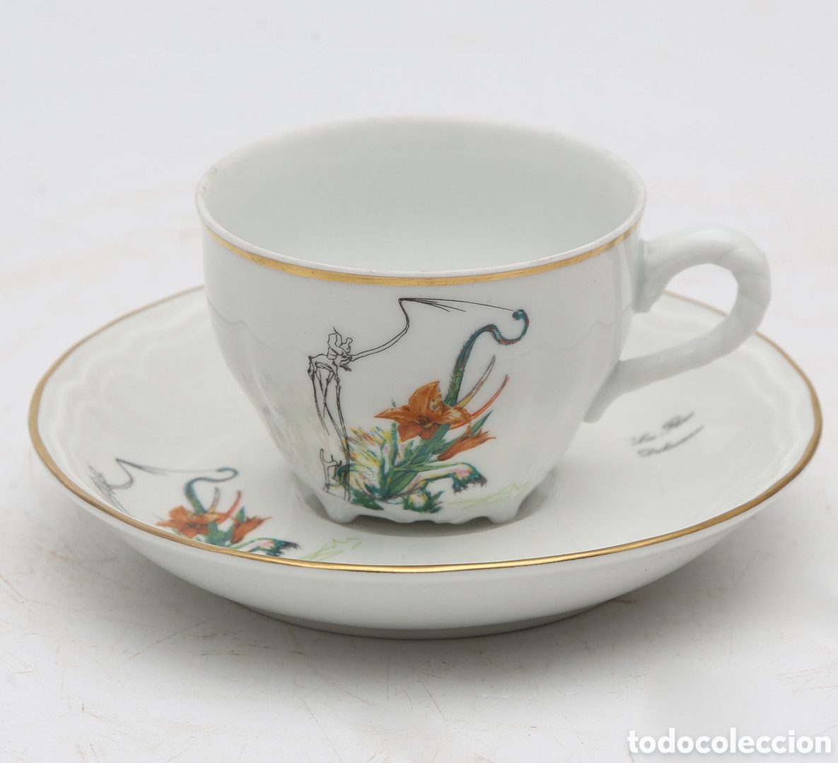 Antig&uuml;edades: Vajilla &rdquo;Las flores dalinianas&rdquo; doce servicios. - Foto 3
