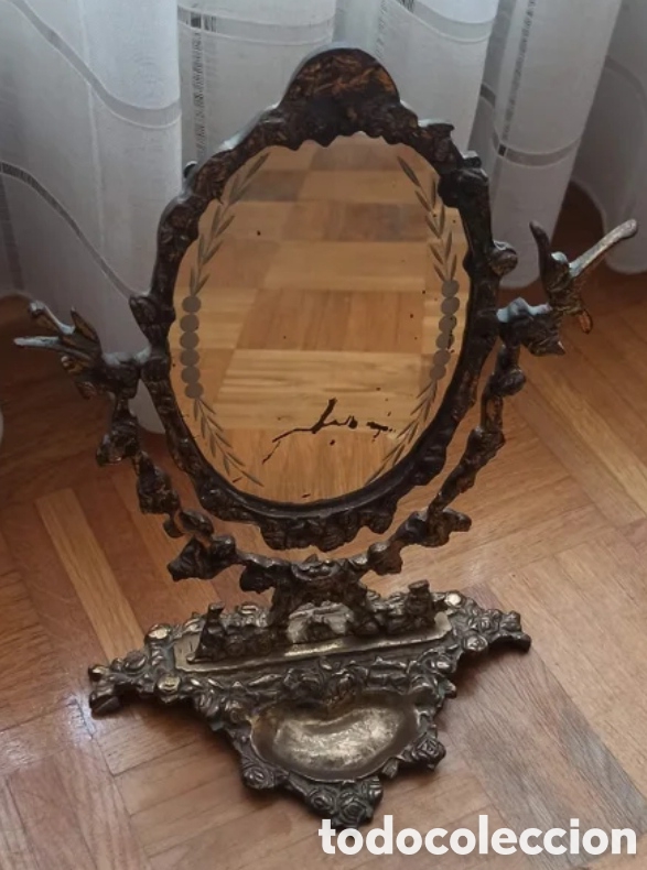 Antig&uuml;edades: Espejo de tocador isabelino - Foto 1