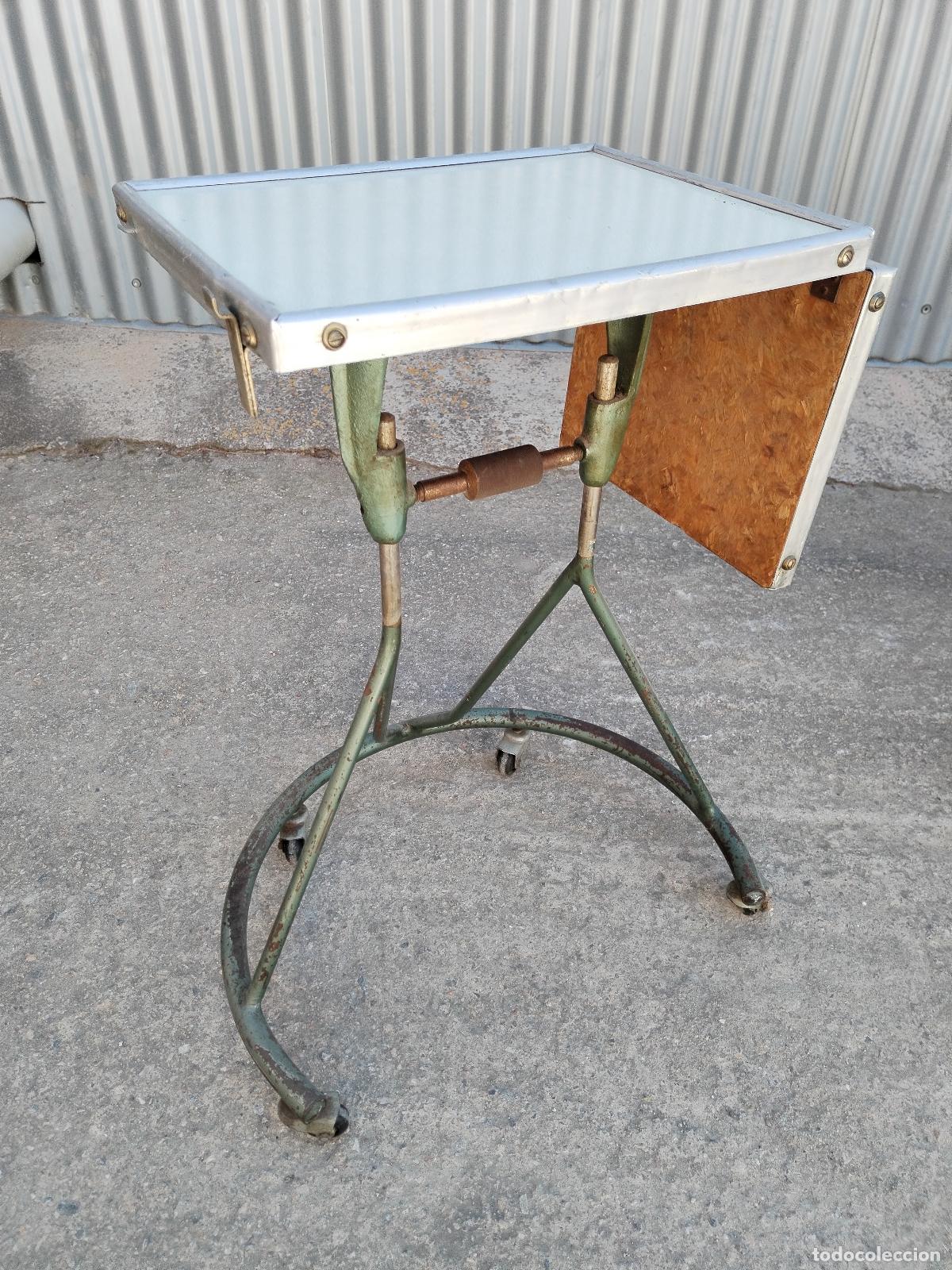 Antig&uuml;edades: mesa con ala industrial marca puma - Foto 5