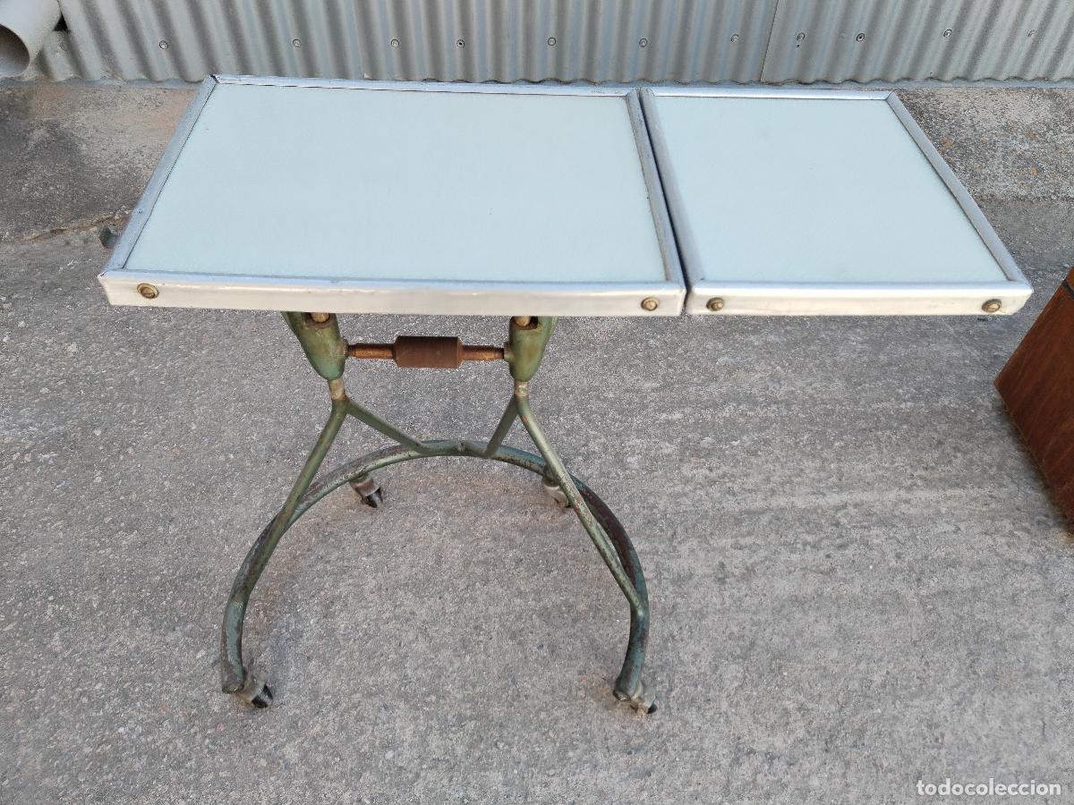 Antig&uuml;edades: mesa con ala industrial marca puma - Foto 7