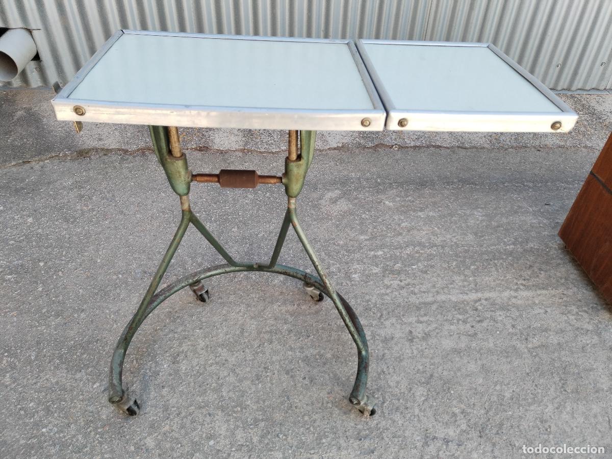 Antig&uuml;edades: mesa con ala industrial marca puma - Foto 9