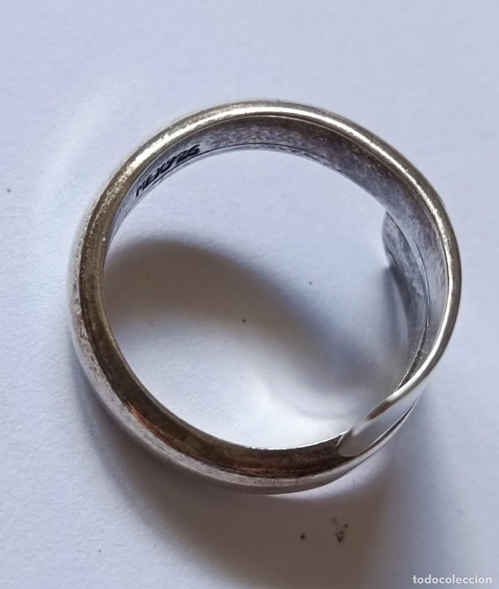 Antig&uuml;edades: ANILLO PLATA DE LEY ENVOLVENTE - Foto 4
