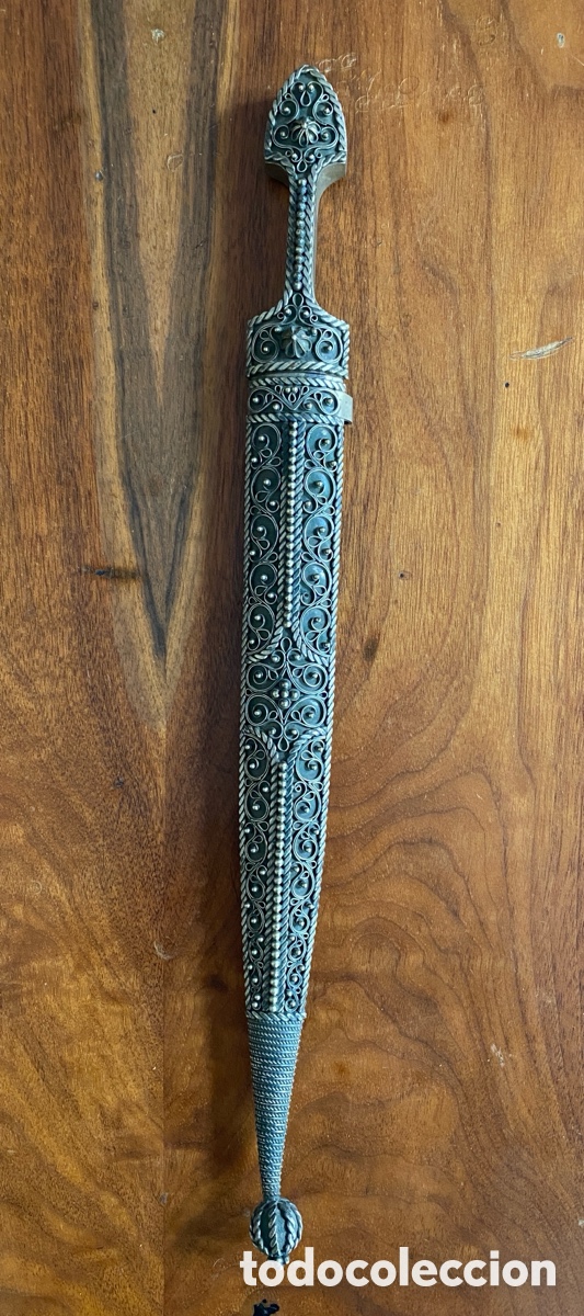 Antig&uuml;edades: Cuchillo de Plata de Damasco - Foto 2