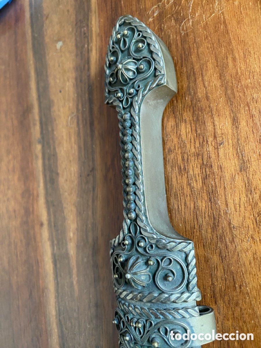 Antig&uuml;edades: Cuchillo de Plata de Damasco - Foto 1