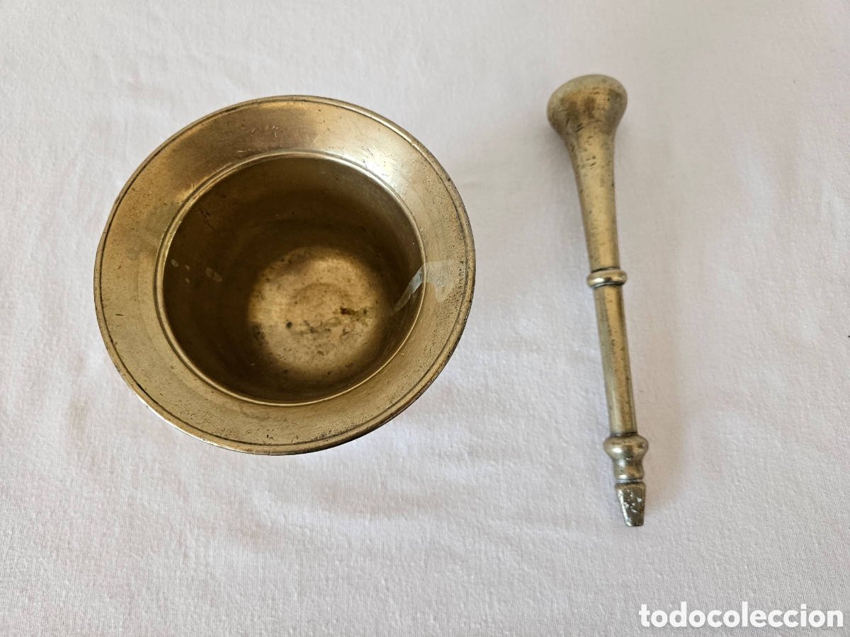 Antig&uuml;edades: Mortero Almirez grande Bronce - Foto 4