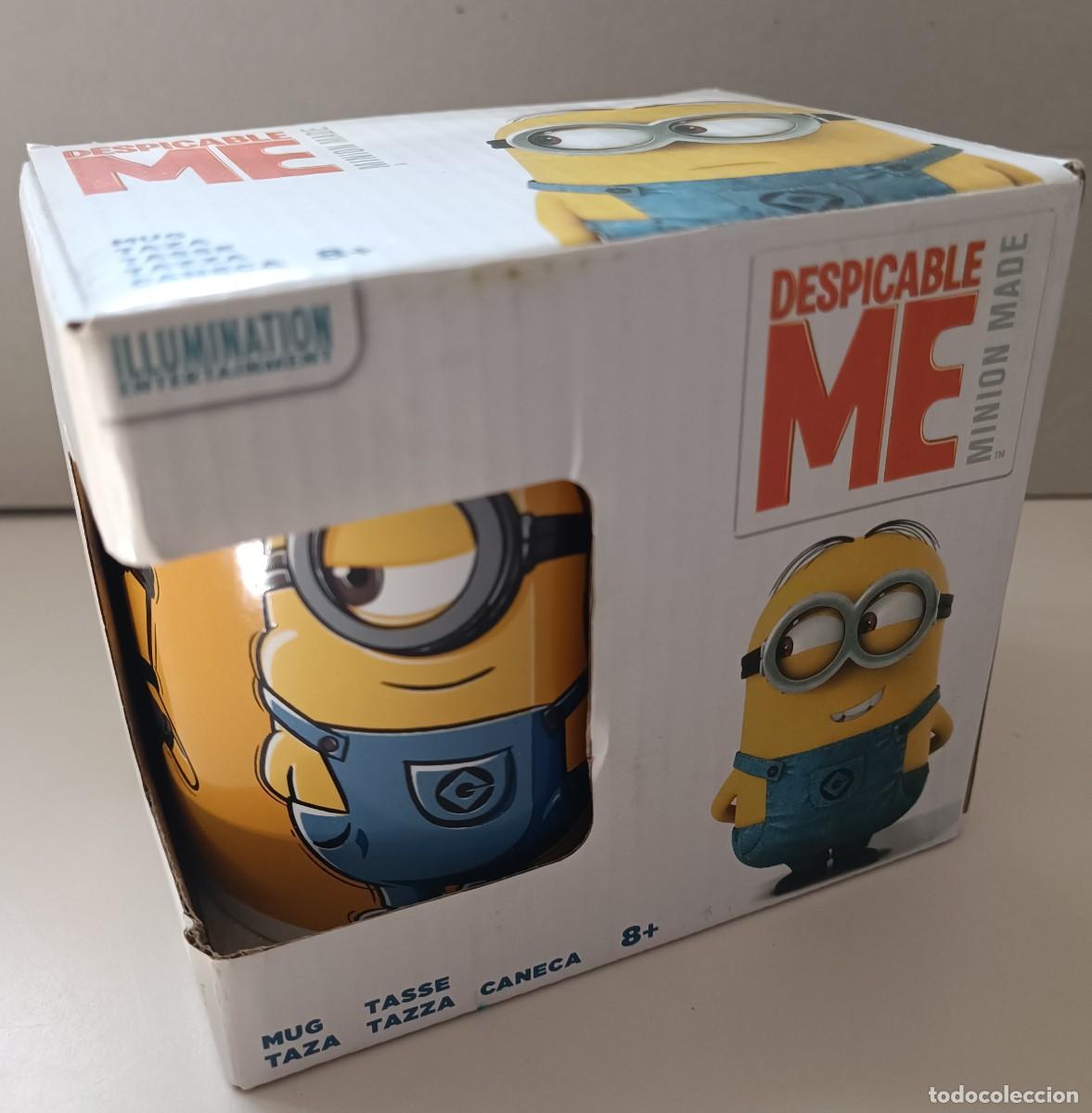 Antig&uuml;edades: CERAMIC MUG Minions DESPICABLE ME Made featuring DAVE & STUART blue white boxed! - Foto 6